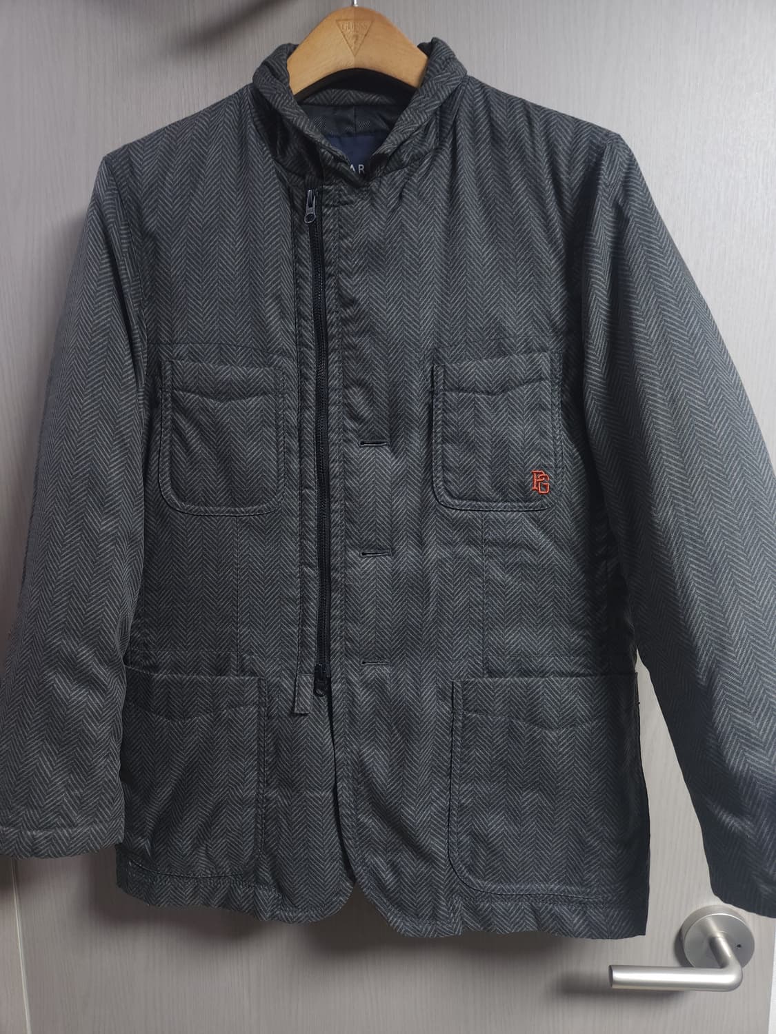 파리게이츠 골프 헤링본 오리털 점퍼, M 상품이미지1