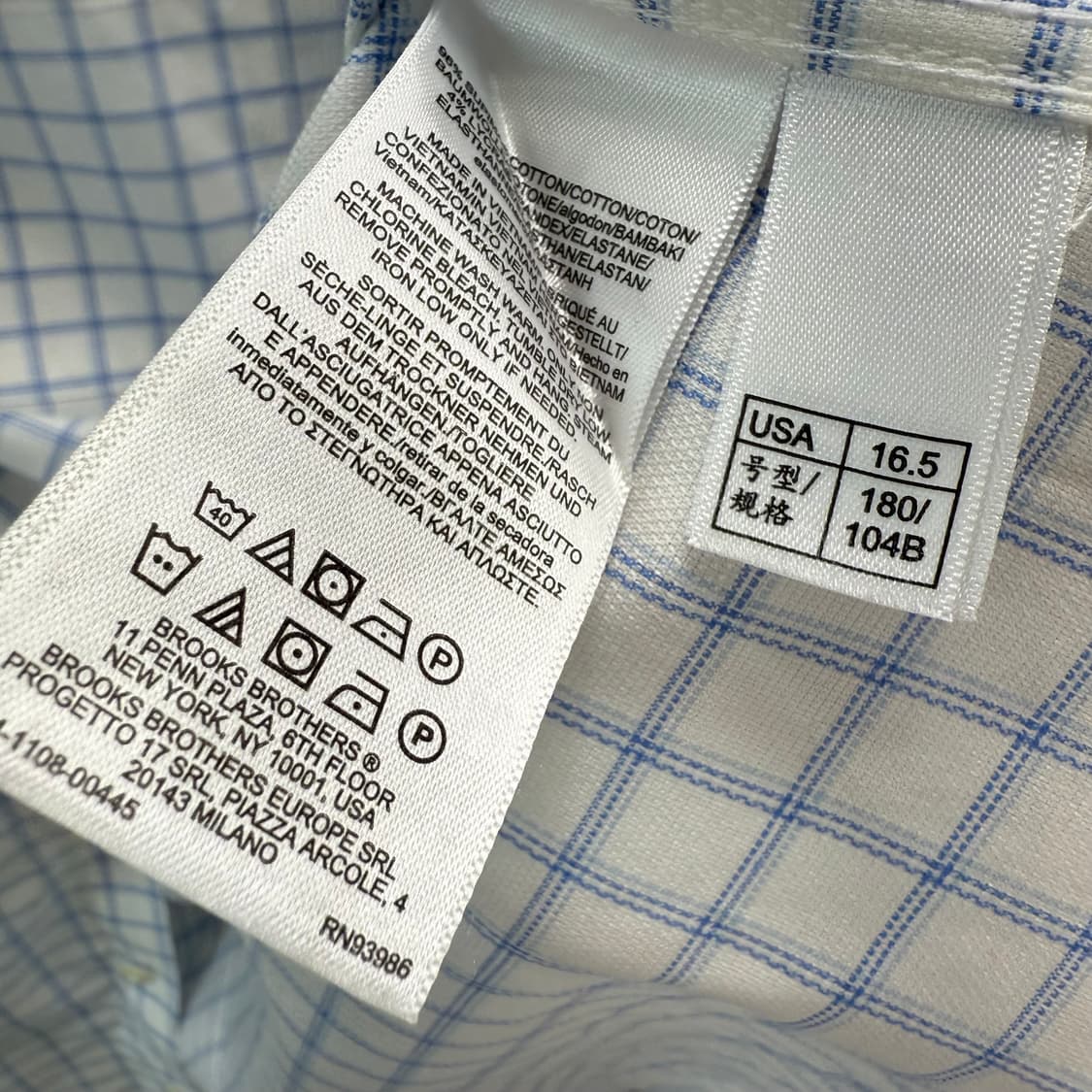 [16.5] 브룩스브라더스 체크셔츠 상품이미지7