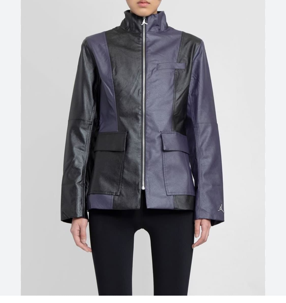 나이키 조던 여성 뉴 클래식 캡슐 2.0 가죽 자켓 M _ 블랙/퍼플 상품이미지1
