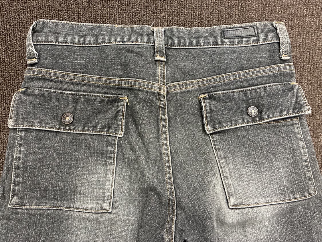 29)Japanese vintage 여성 흑청 카고 데님팬츠 상품이미지8