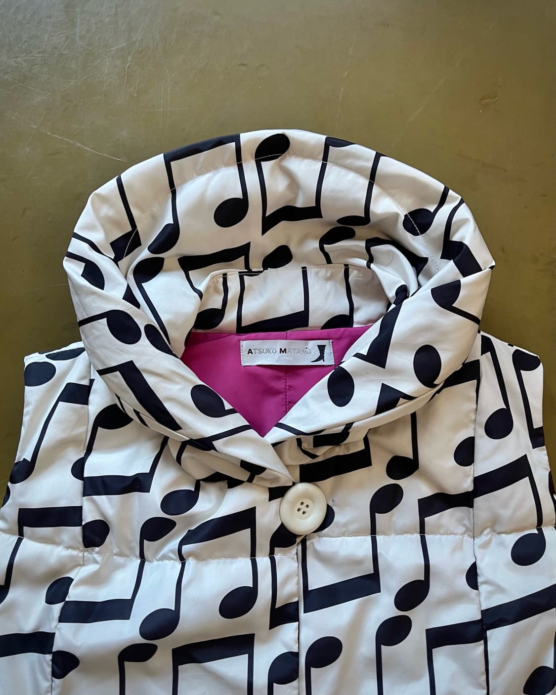 1980-90s ATSUKI ONISHI Music Print Vest 상품이미지4