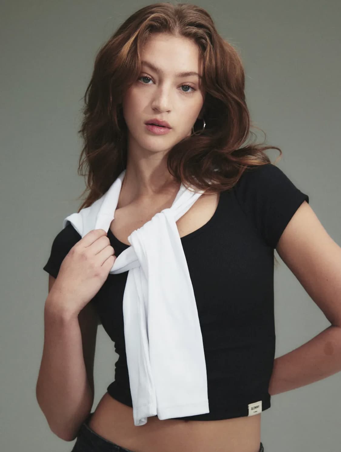 글로니 클래식 립 티 반팔 G CLASSIC RIB TEE 상품이미지1