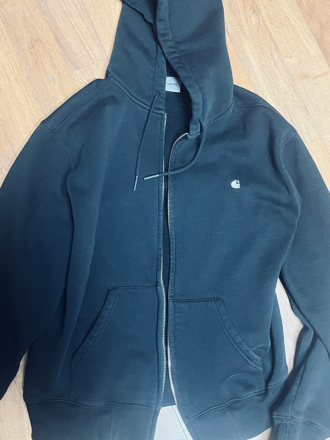 칼하트 wip 메디슨 후드집업 블랙 상품이미지2