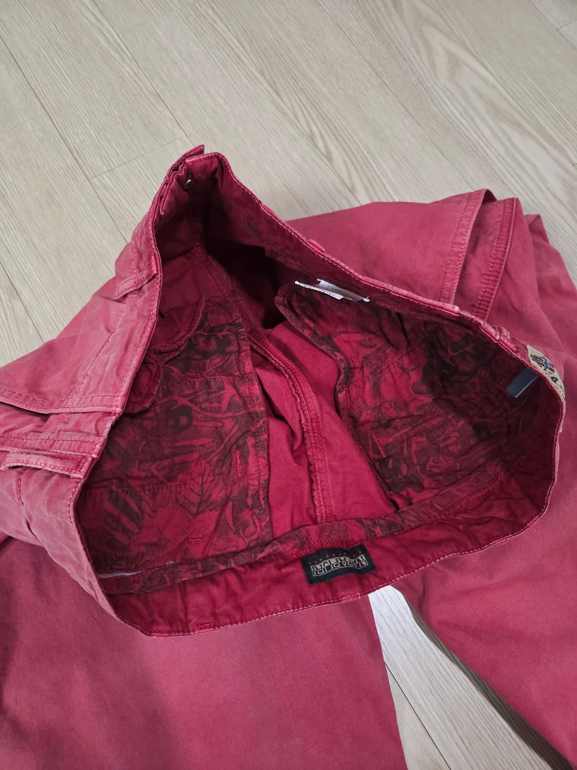 나파피리 레드 가먼트다잉 코튼 팬츠 상품이미지9