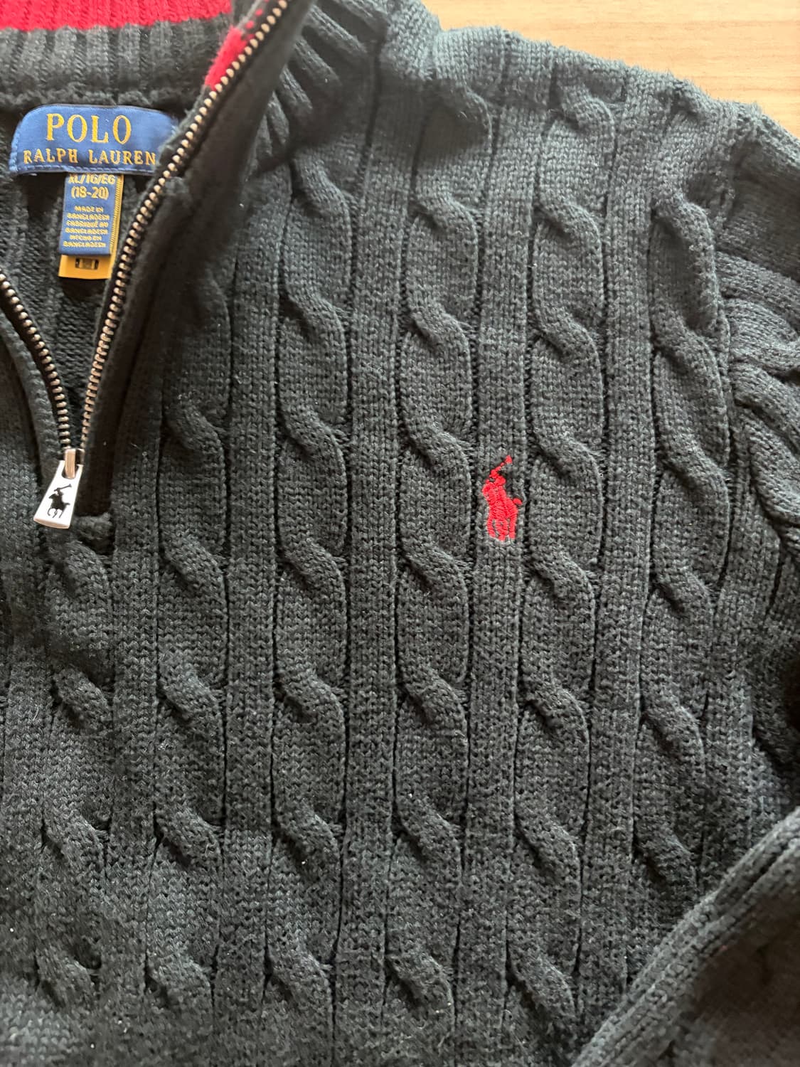 폴로 랄르로렌 반집업 니트  상품이미지3