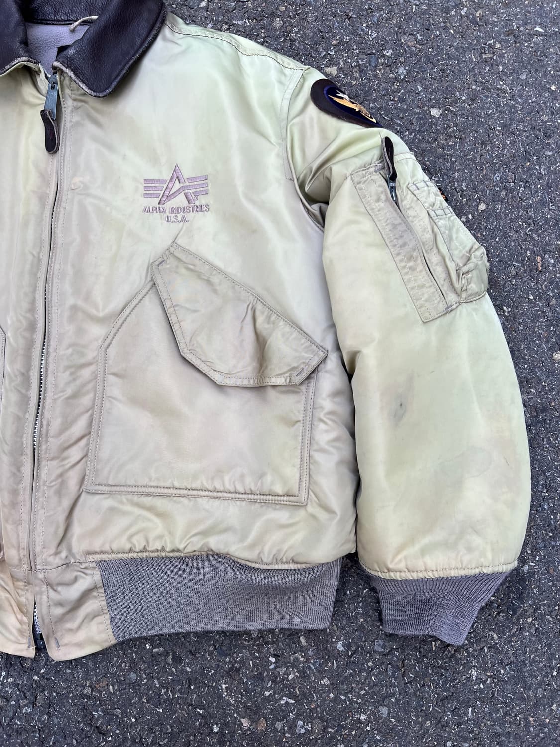 00s ALPHA INDUSTRIES CWU 45/P 알파플라이트봄버 상품이미지6