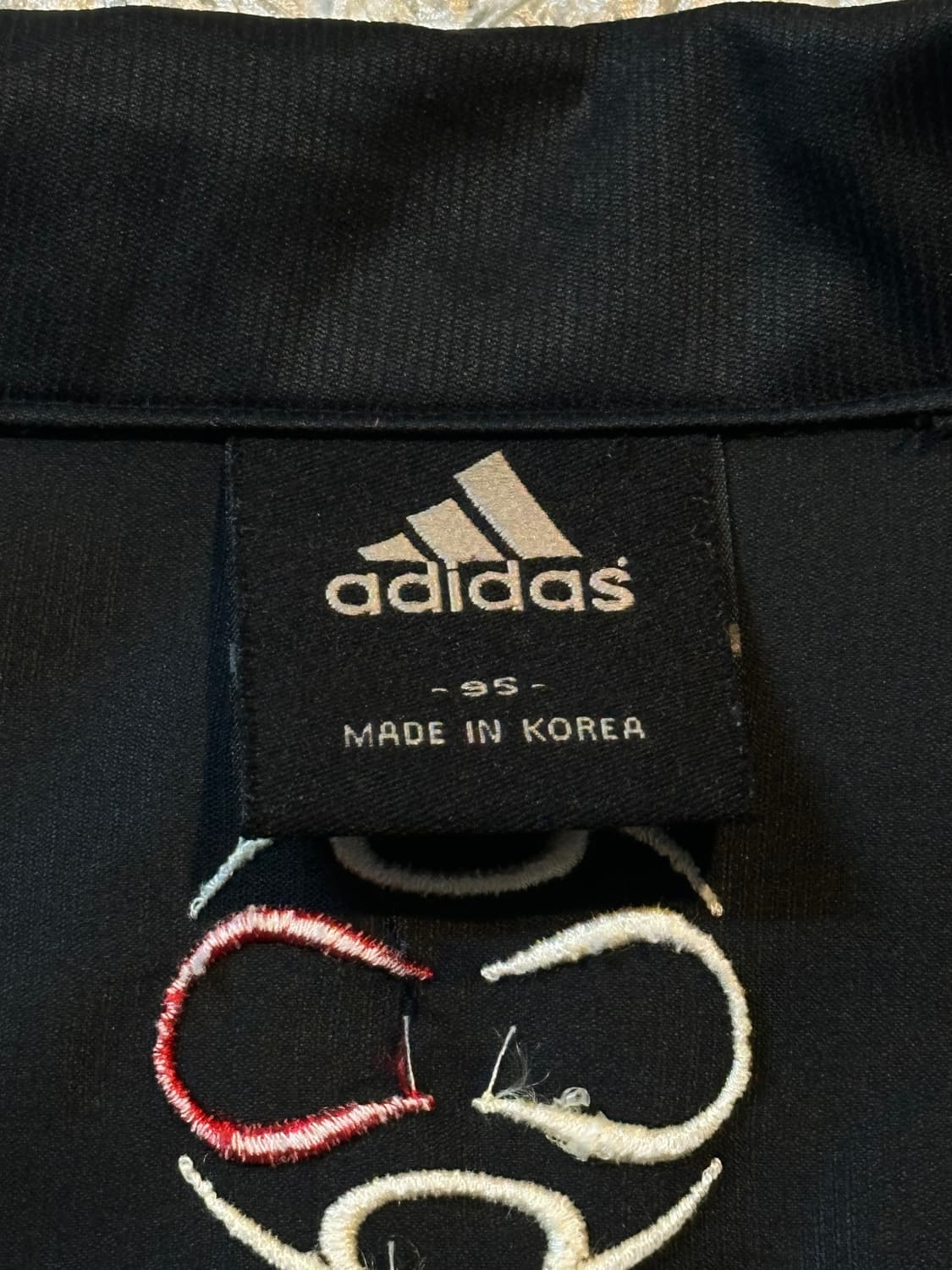 아디다스 올드스쿨 삼각로고 배색 바람막이 자켓 블랙 상품이미지5