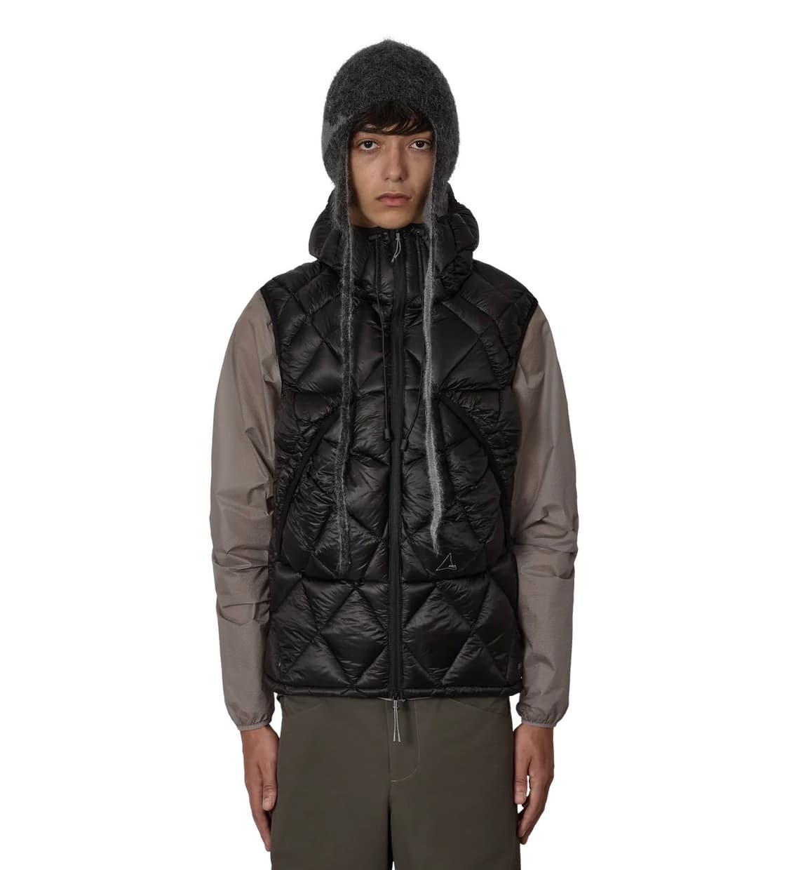 [M,L,XL]로아 하이킹 25fw Nuna 800 후드 패딩 조끼/블랙 상품이미지1