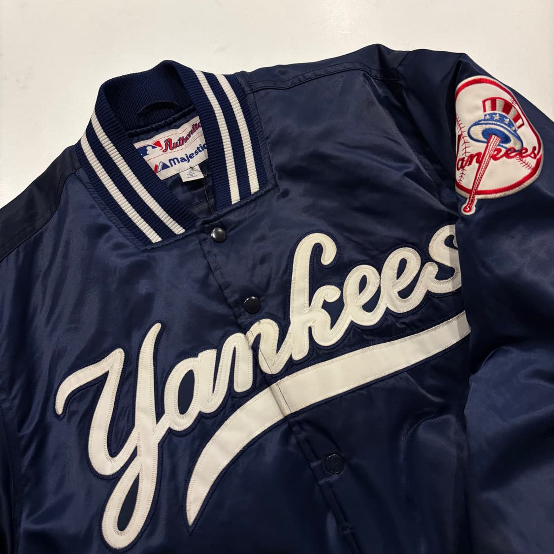 [S] 마제스틱 뉴욕 양키스 어센틱 야구 점퍼 자켓 네이비 C813 상품이미지3