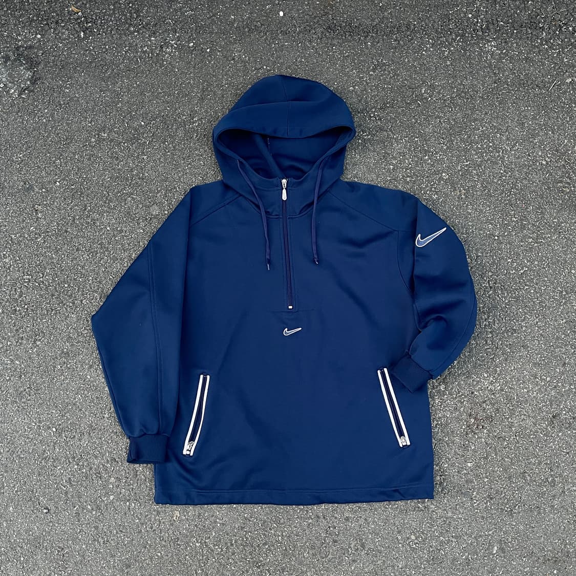 90s 나이키 재팬 미드 스우시 올드스쿨 아노락 후드 져지 M 상품이미지1