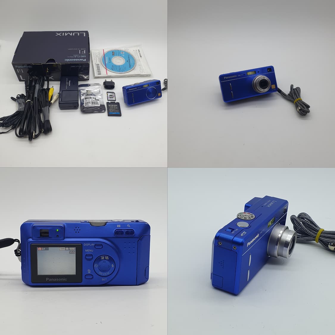 작례⭕️ 파나소닉 루믹스 DMC-F1  네이비 블루 빈티지 디카  상품이미지2