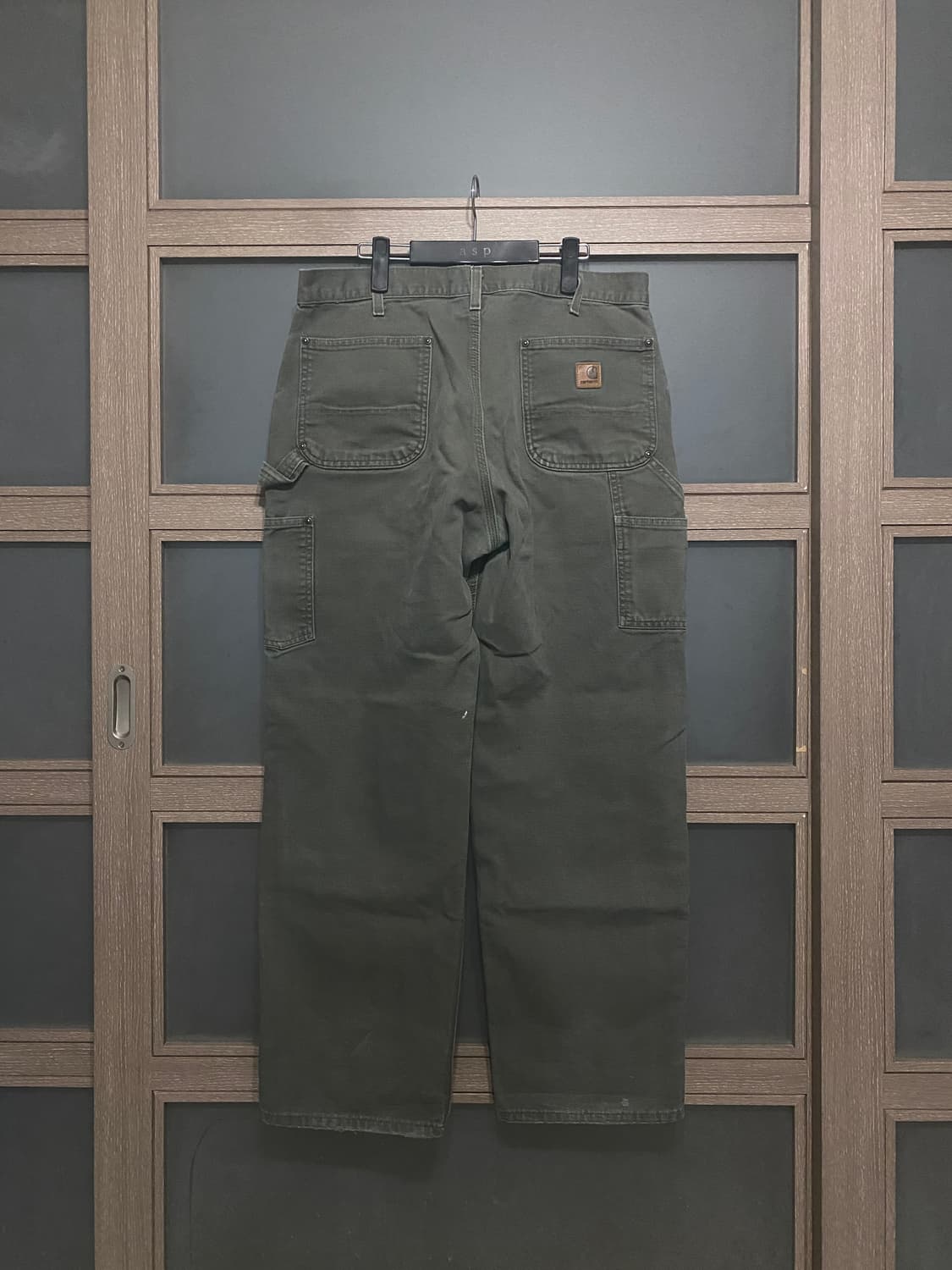 [36X32] 칼하트 빈티지 더블니 모스 그린 B136 상품이미지2