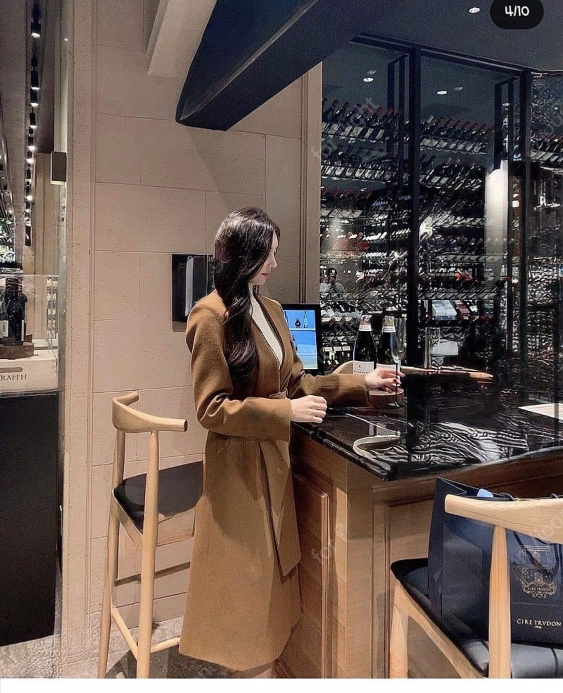 새상품 Lapla 라플라 머플러 코트 상품이미지1