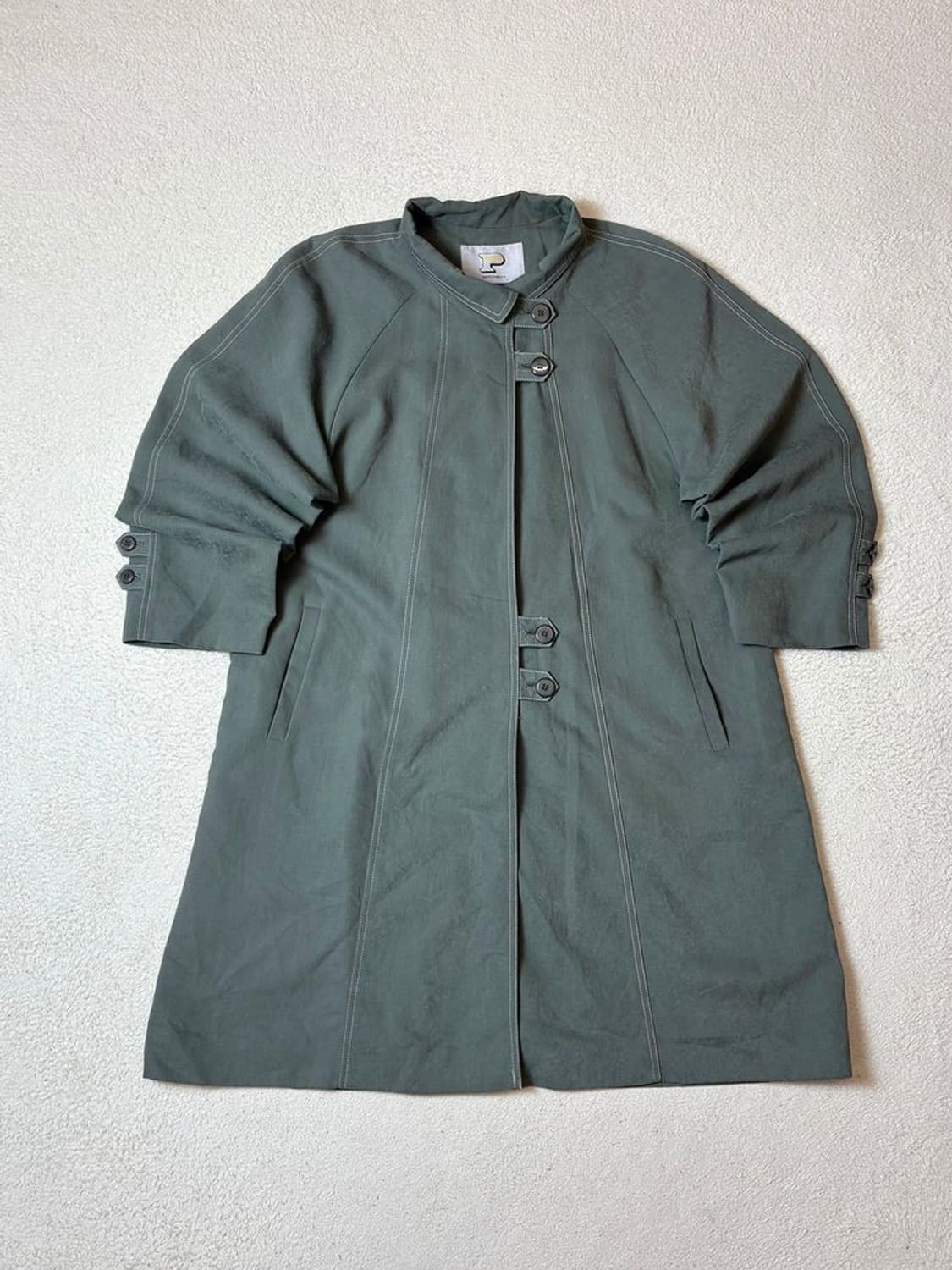 파라비온 00's 도쿄 버튼 롱 트렌치 코트 PN7524 상품이미지1