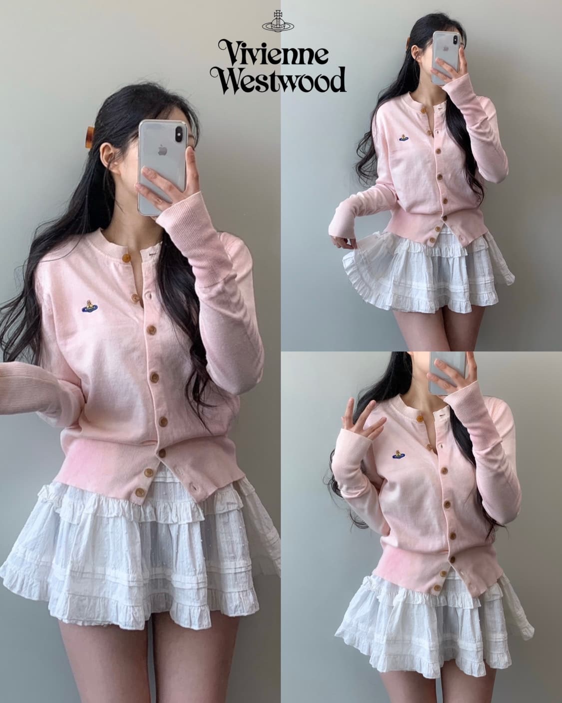 비비안 웨스트 우드 배아 가디건 상품이미지1