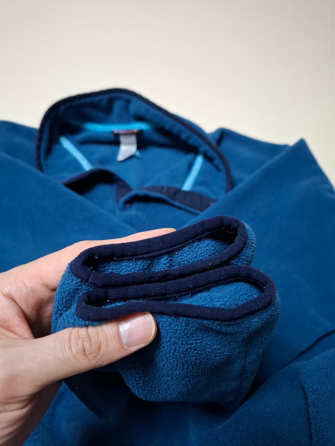 XL 파타고니아 신칠라 블루 플리스 풀오버 상품이미지5