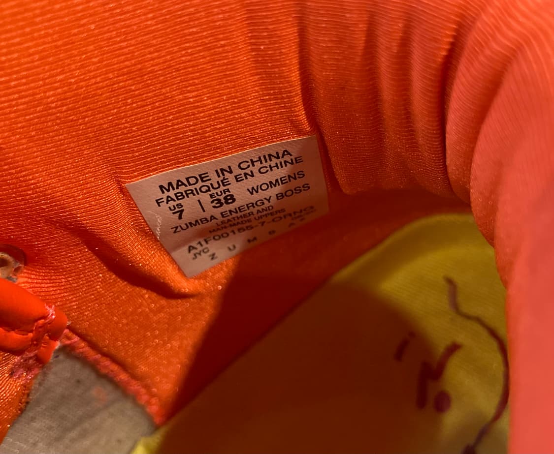 (거의 새것)줌바 에너지 보스 줌바 운동화 235, US7, EU38 상품이미지7