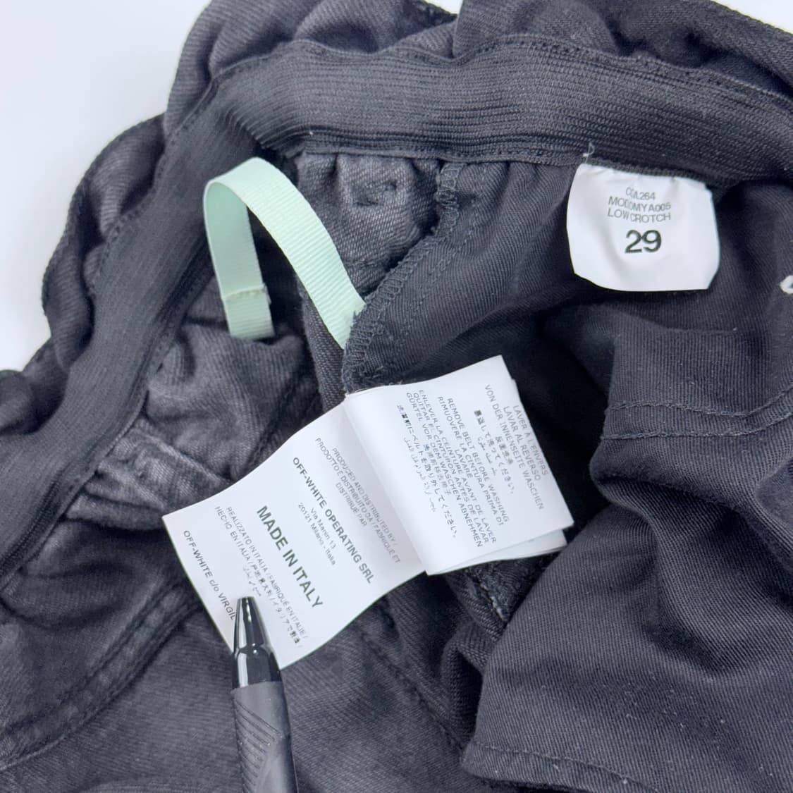 오프화이트 버질아블로 18시즌 지퍼 데님팬츠 상품이미지5