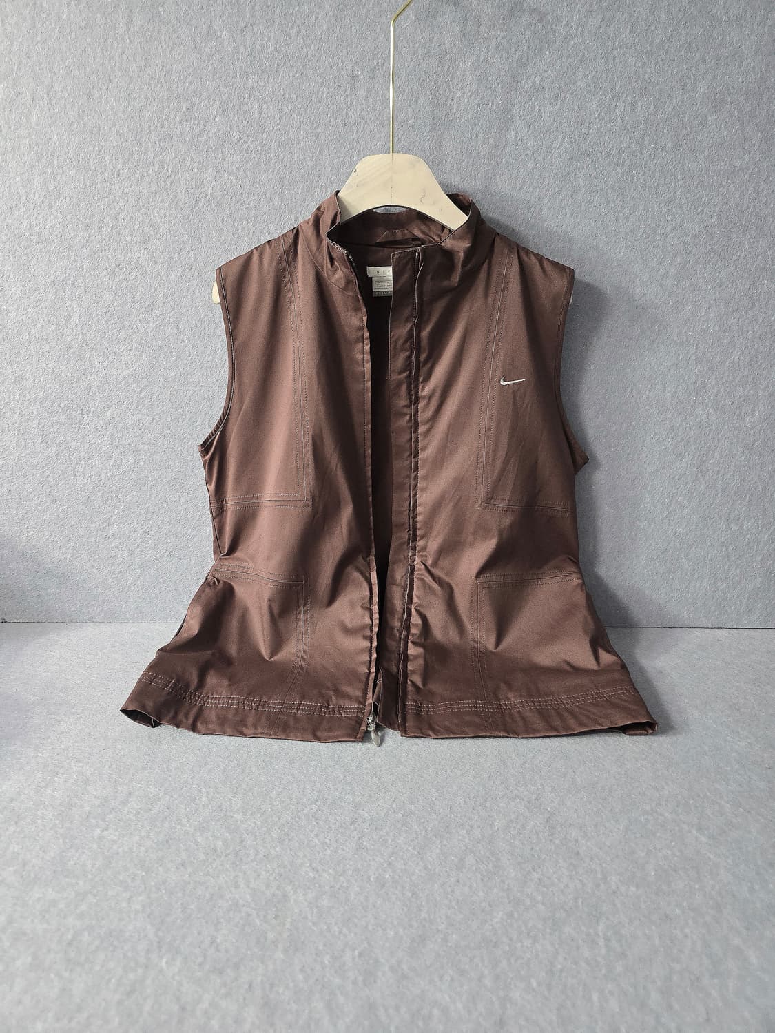 나이키 골프 00s 스우시 브라운 바람막이 조끼 상품이미지2