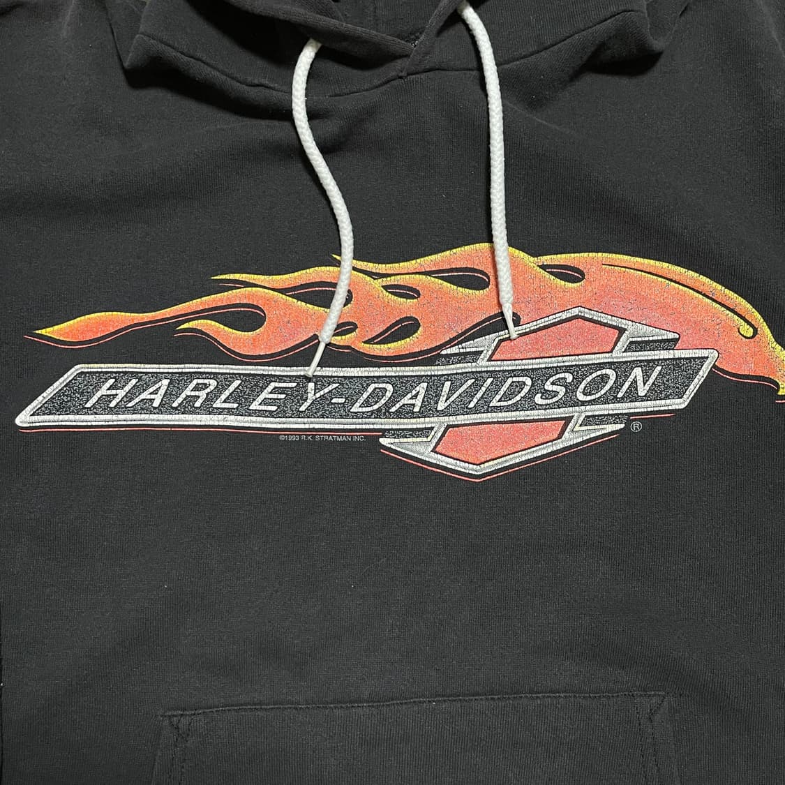 [L] 1993 할리데이비슨 플레임 로고 후드 상품이미지3