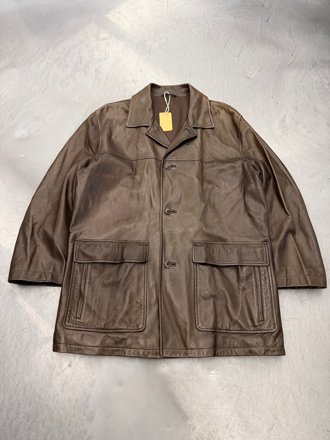 ERMENEGILDO ZEGNA LEATHER 에르메네질도제냐 가죽자켓 상품이미지1