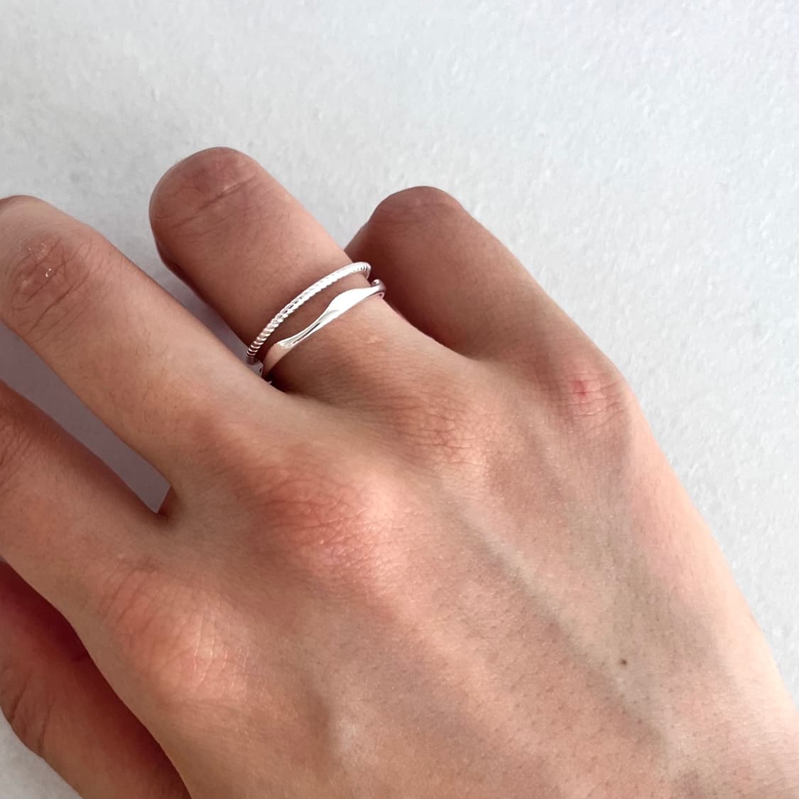 슬림 레이어드 반지 상품이미지1