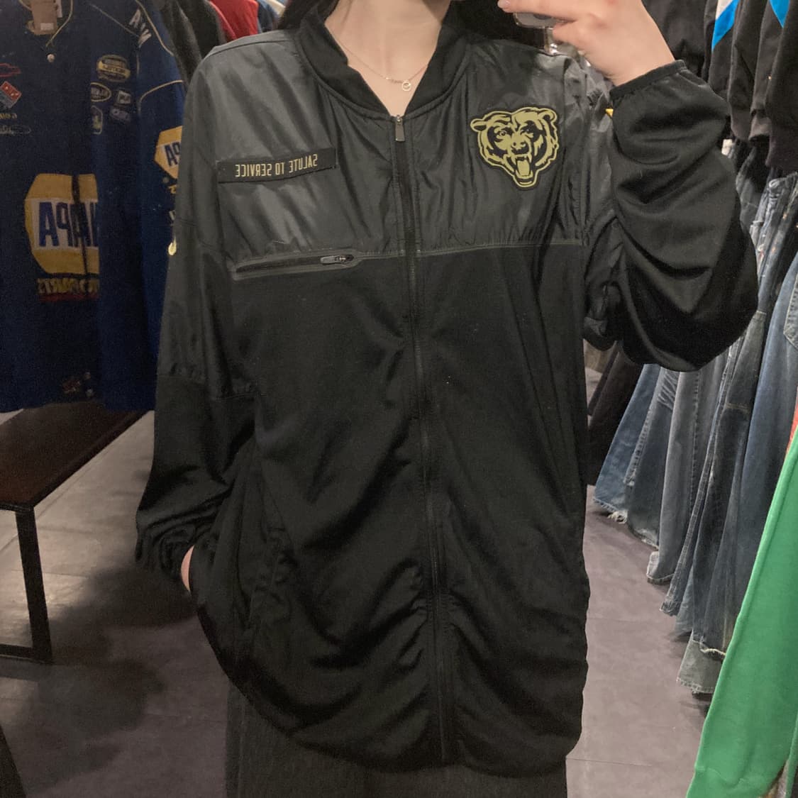 [IM] 나이키 NFL 시카고베어스 온필드 바람막이 상품이미지4