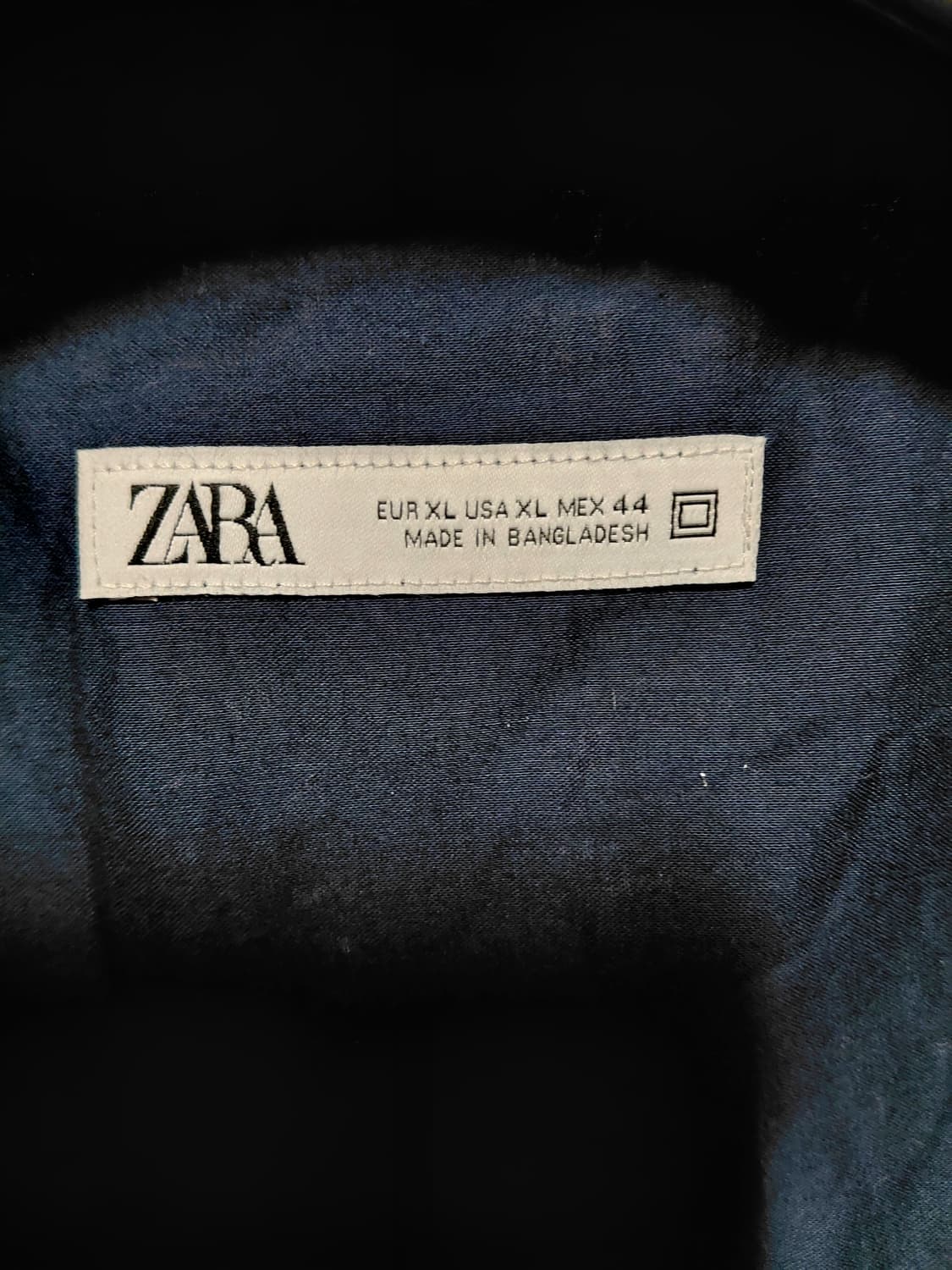 [자라]여름용  네이비 아사면 셔츠 L사이즈 상품이미지4