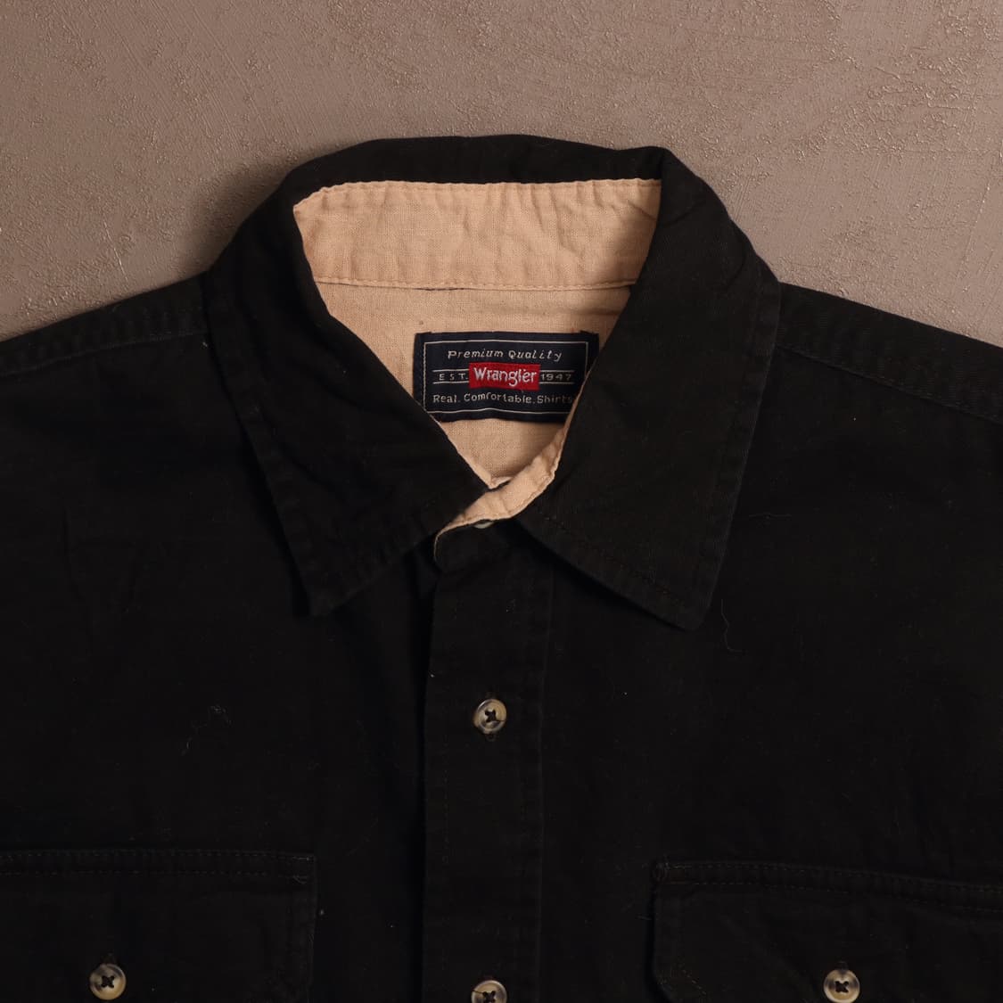 랭글러 코튼 워크셔츠 블랙 A1596 상품이미지2