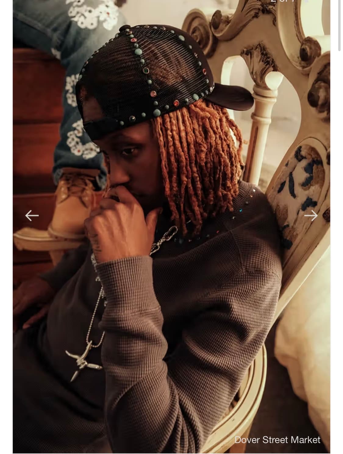 데님티어스 라인스톤 잼스톤 트러커 캡 볼캡 상품이미지5