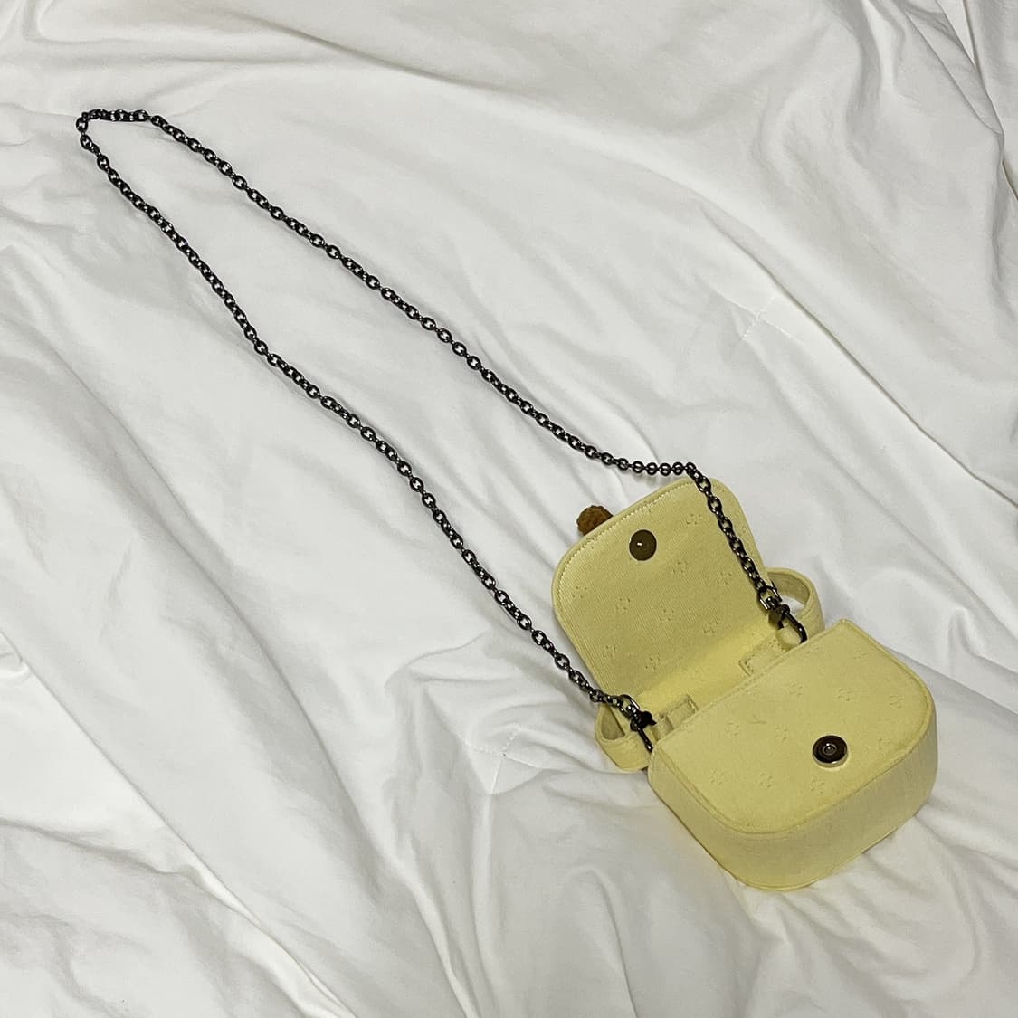 업사이클링 ) 재미삼아빈티지 티니위니 옐로우 미니백 상품이미지4