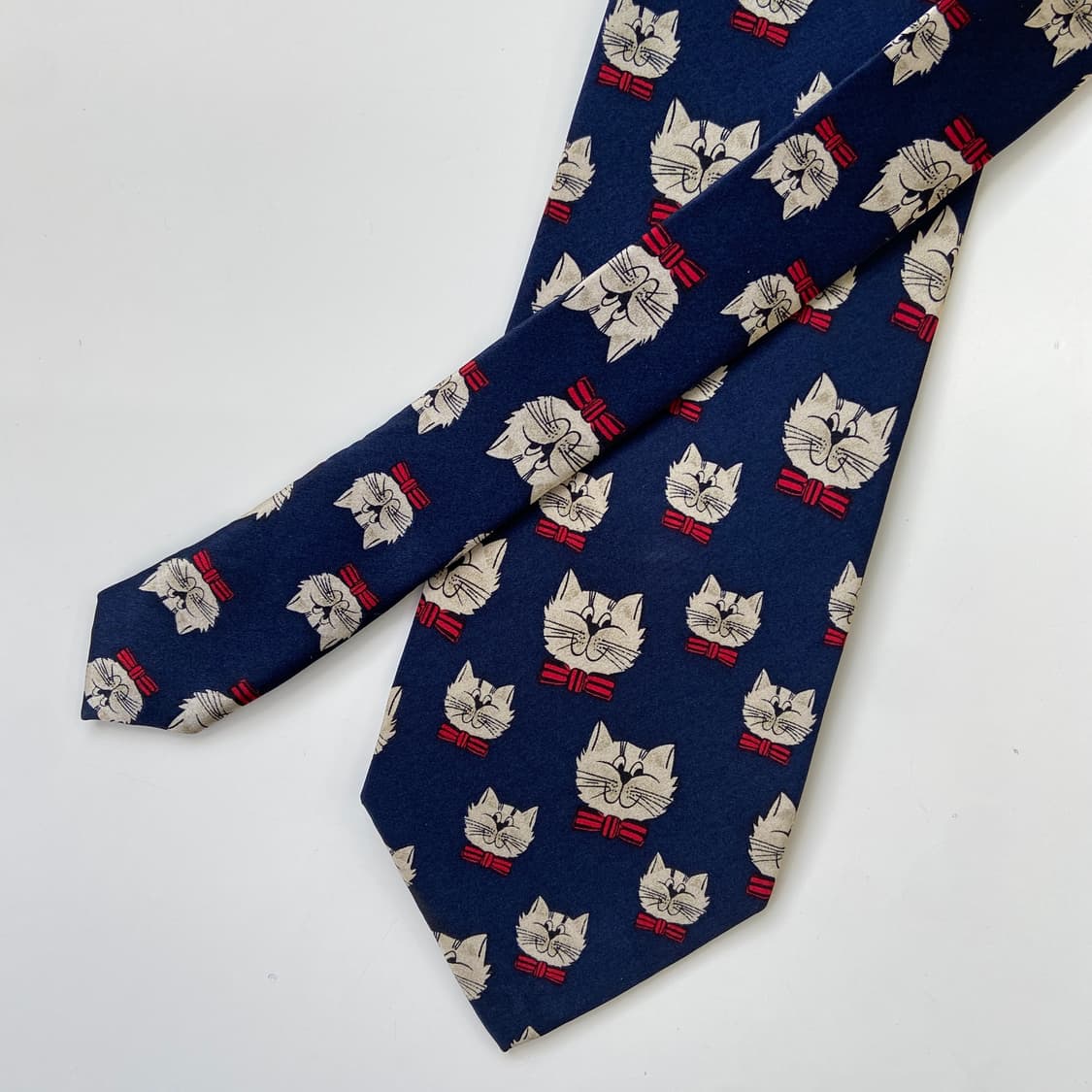 고양이 캐릭터 실크넥타이 상품이미지2