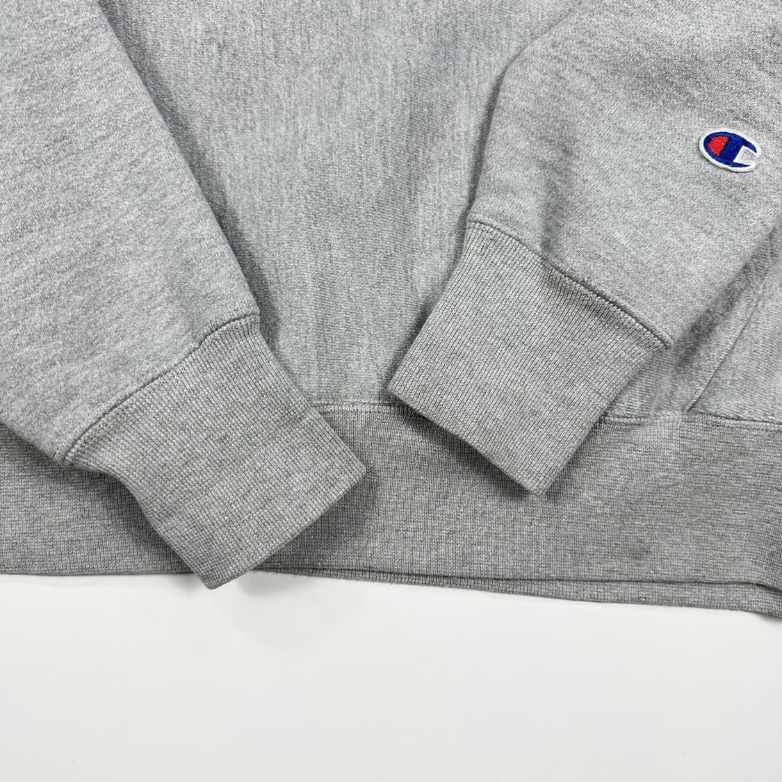 챔피온 리버스위브 헤비 코튼 그레이 후드티 (M) 상품이미지4