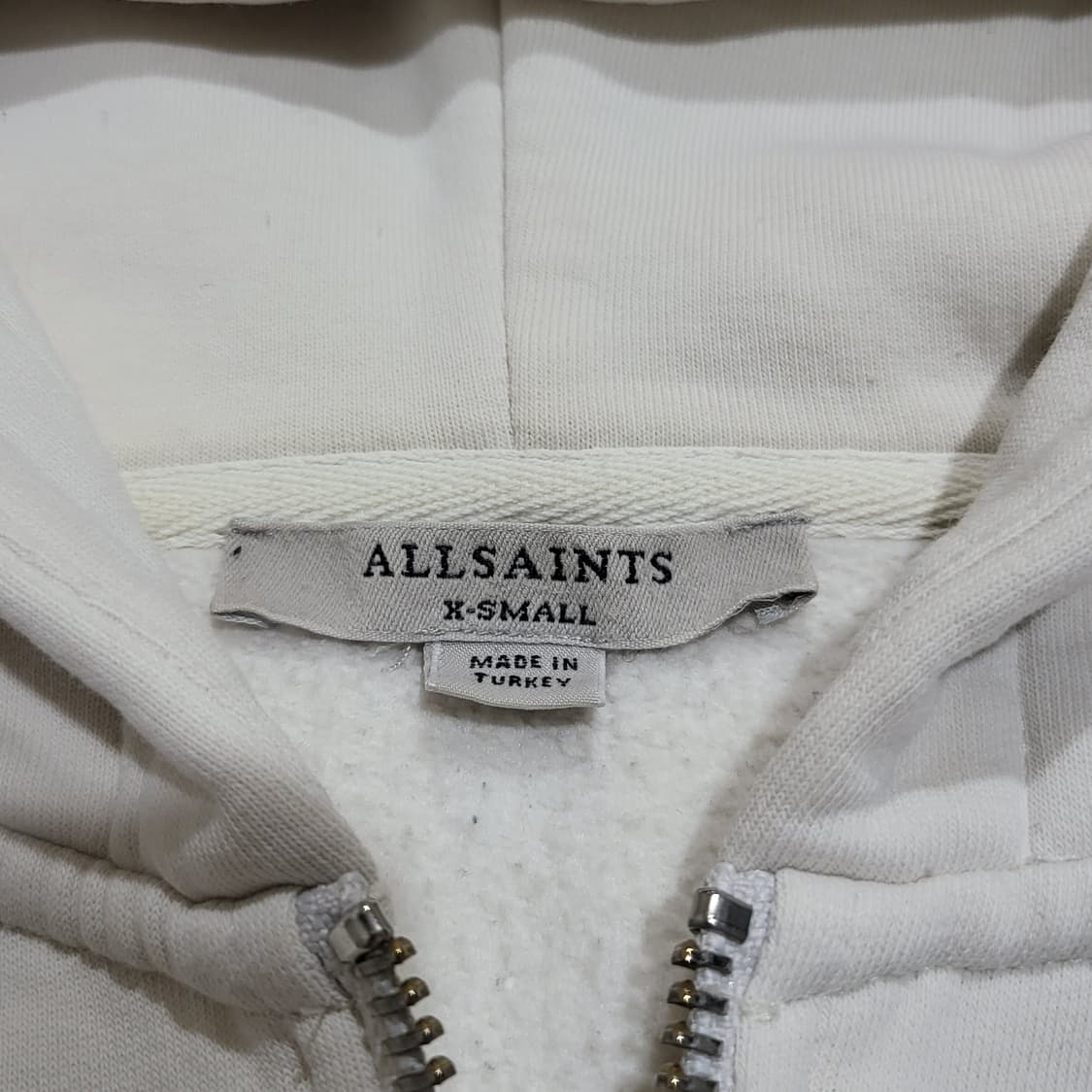 (여성) 올세인츠 사이드로고 기모 후드집업 (XS) 상품이미지3
