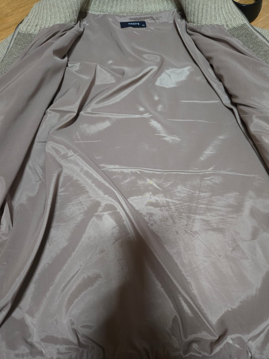 헤지스 골프 남성 방풍 니트 집업 상품이미지6