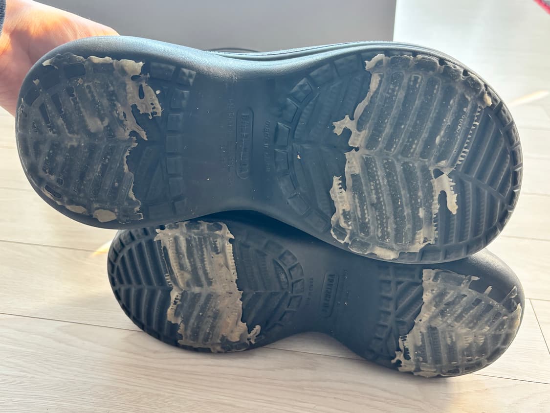 발렌시아가 크록스 부츠 43 블랙 상품이미지6