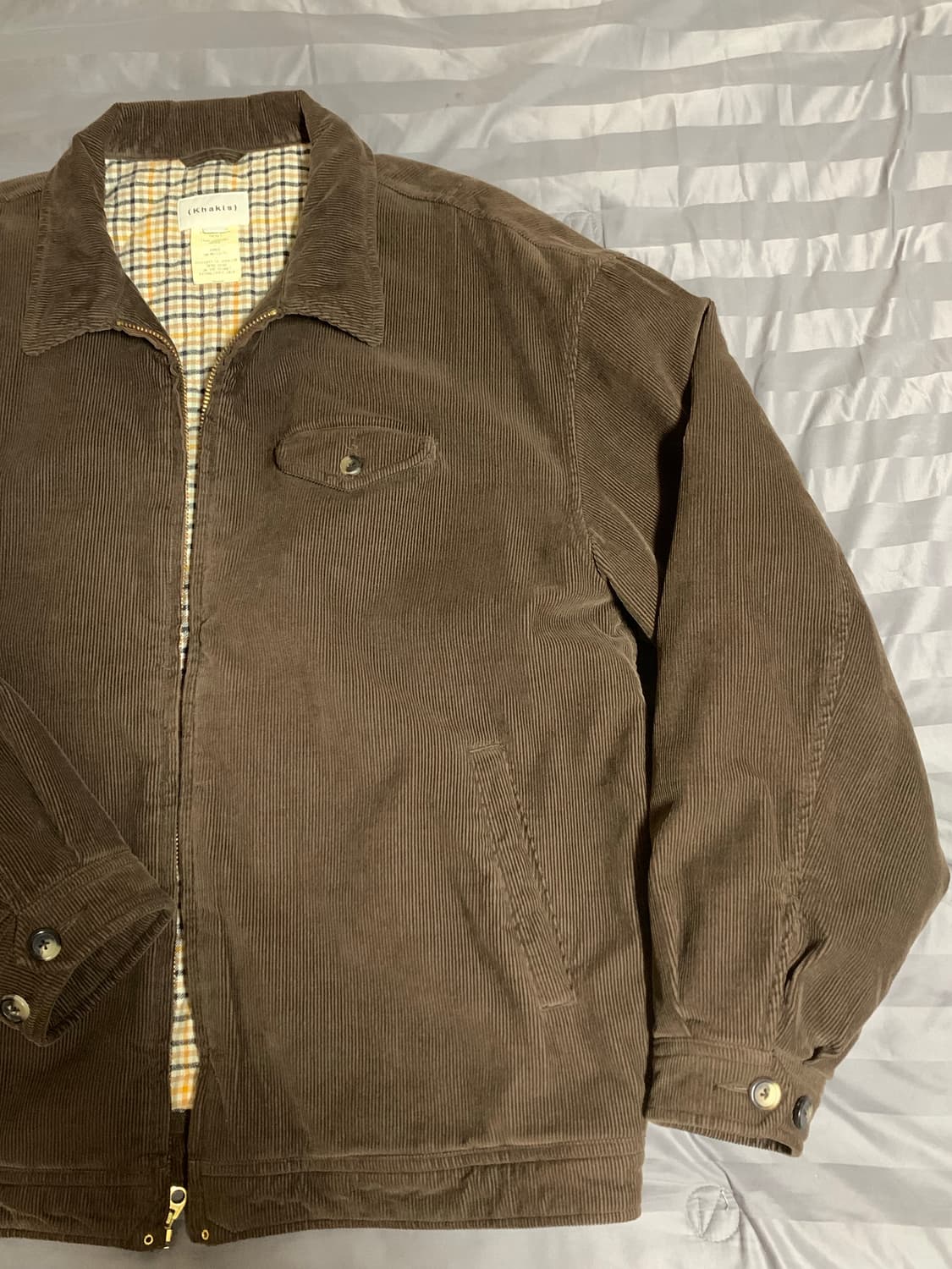 카키스 코듀로이 스윙자켓 상품이미지3