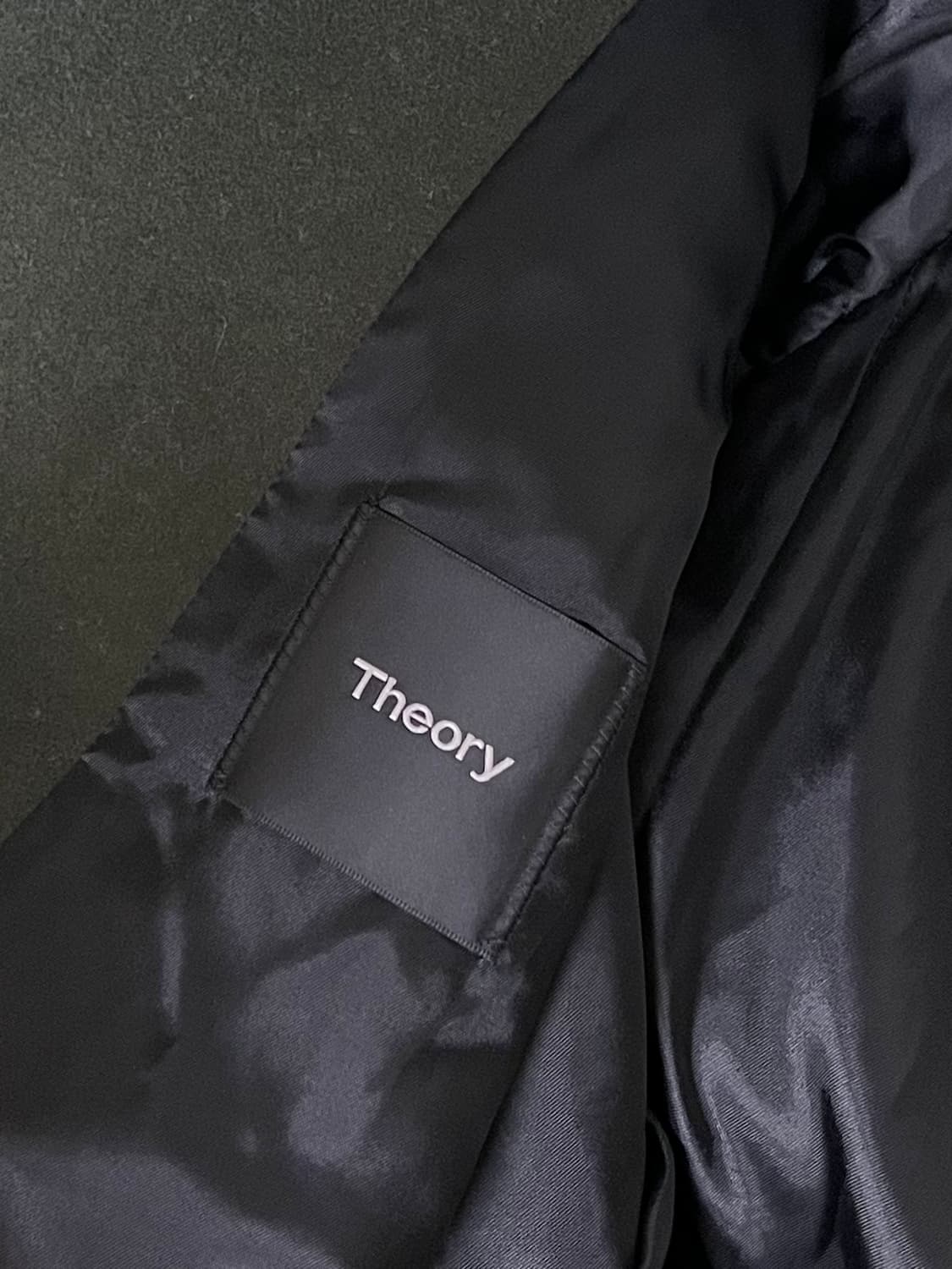 L) 띠어리 Theory 캐시미어 블렌드 코트 그린 상품이미지5