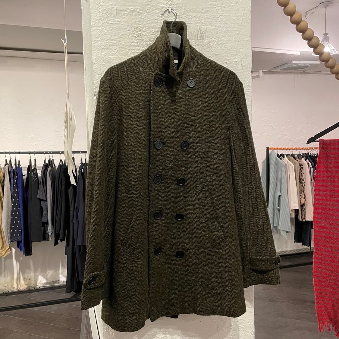 꼼데가르송 옴므듀스 헤링본 피코트 상품이미지1