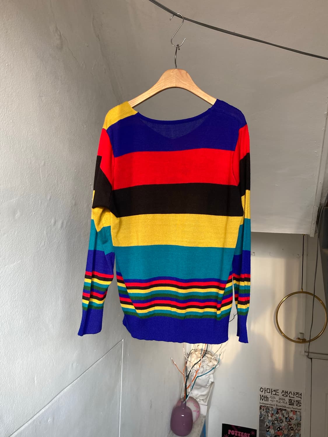 베네통st 비비드 그래픽 니트 상품이미지5