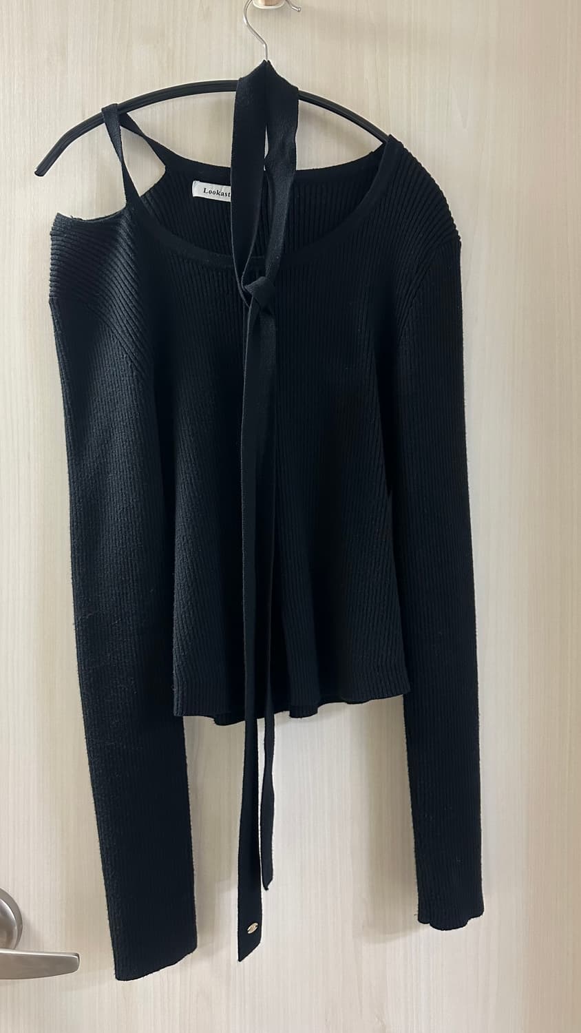 룩캐스트 위트니 컷아웃 타이 니트(M) 상품이미지2