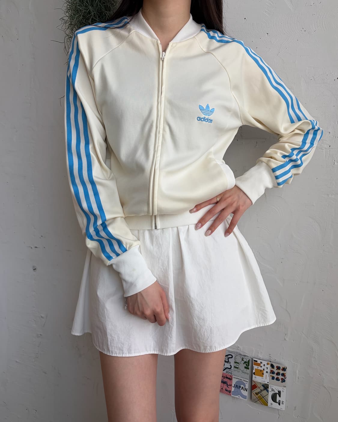 아디다스 아이보리 블루 ATP 져지 상품이미지1