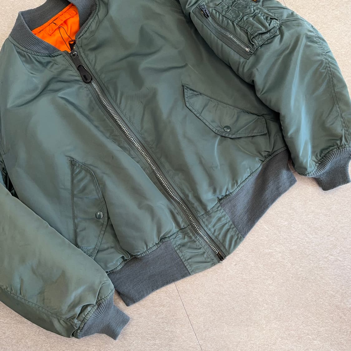 80~90s 알파인더스트리 MA-1 USAF 밀스펙 자켓 상품이미지2