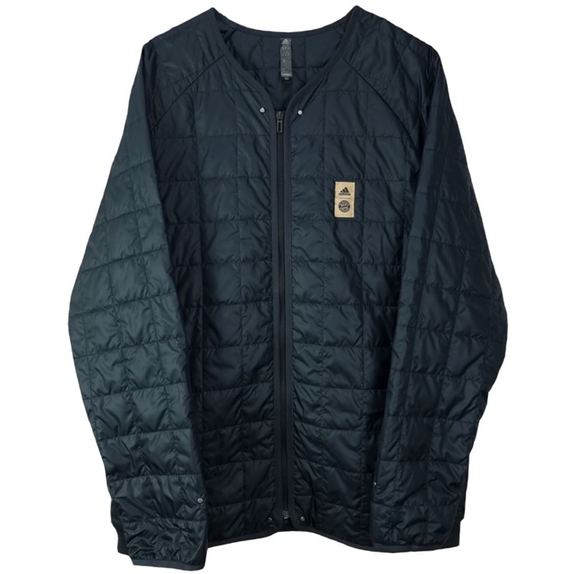 [아디다스] 로고 패치논카라 퀼팅 퀄팅 자켓 M19161 상품이미지2