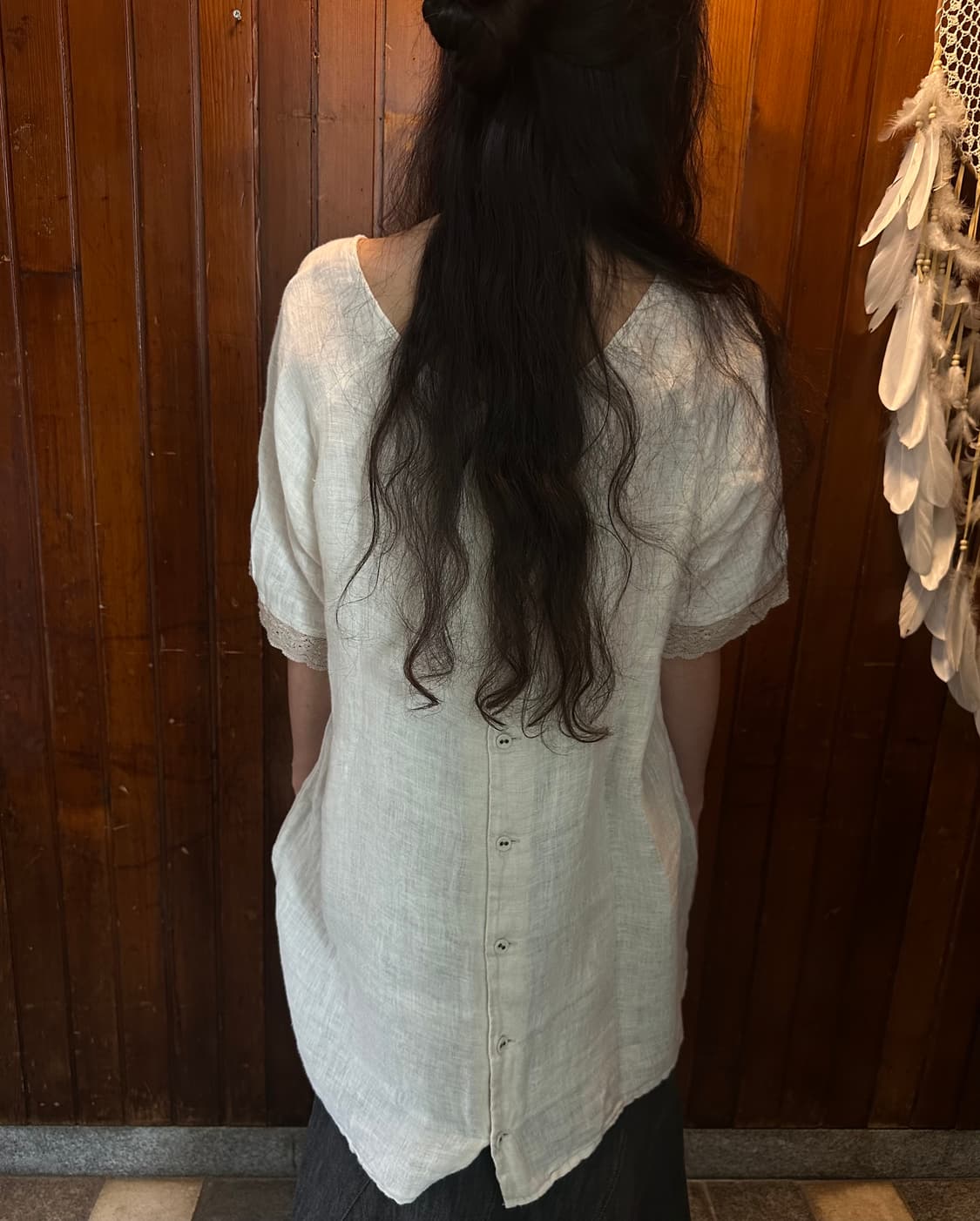 studio clip lace linen shirt 상품이미지6