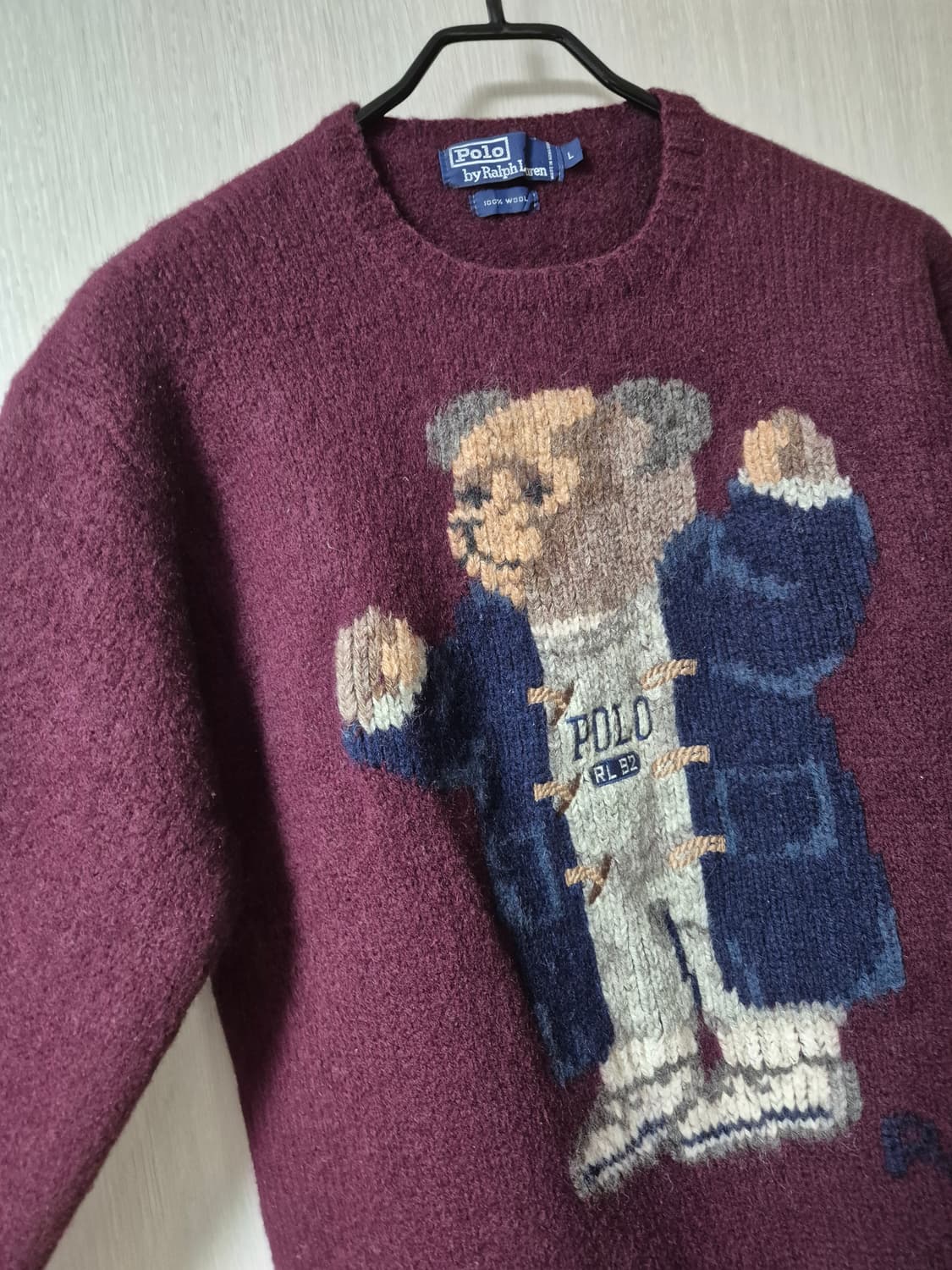 (정품) 폴로 랄프로렌 90s 92RL 오리지널 베어니트 상품이미지3