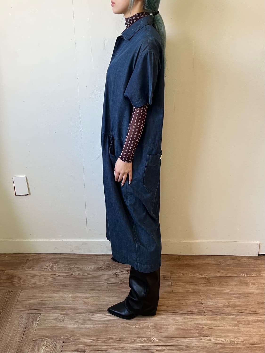 이세이미야케 ‘HAI ‘ 데님 원피스 상품이미지9