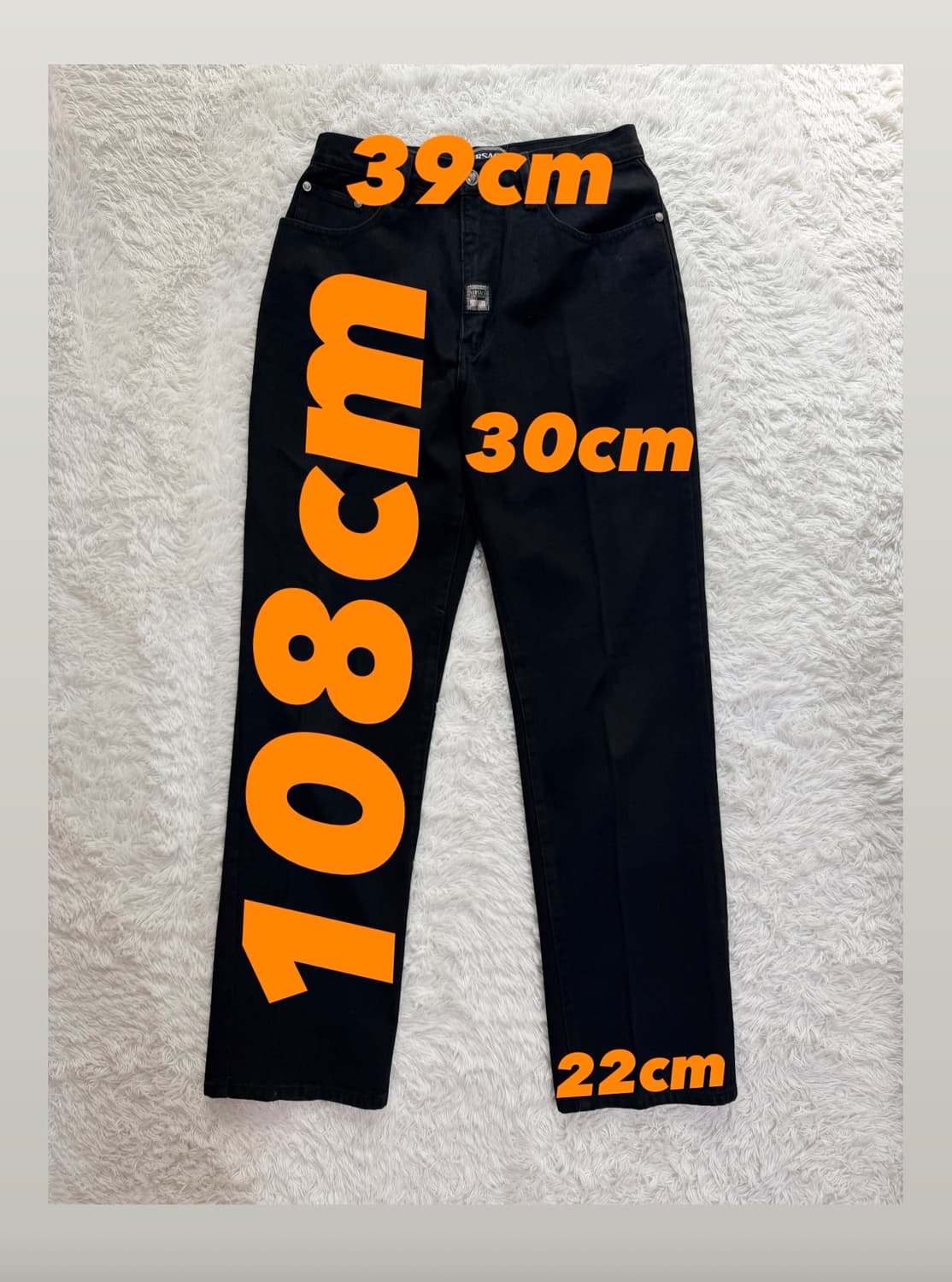 베르사체 블랙 데님 팬츠 30사이즈 상품이미지2