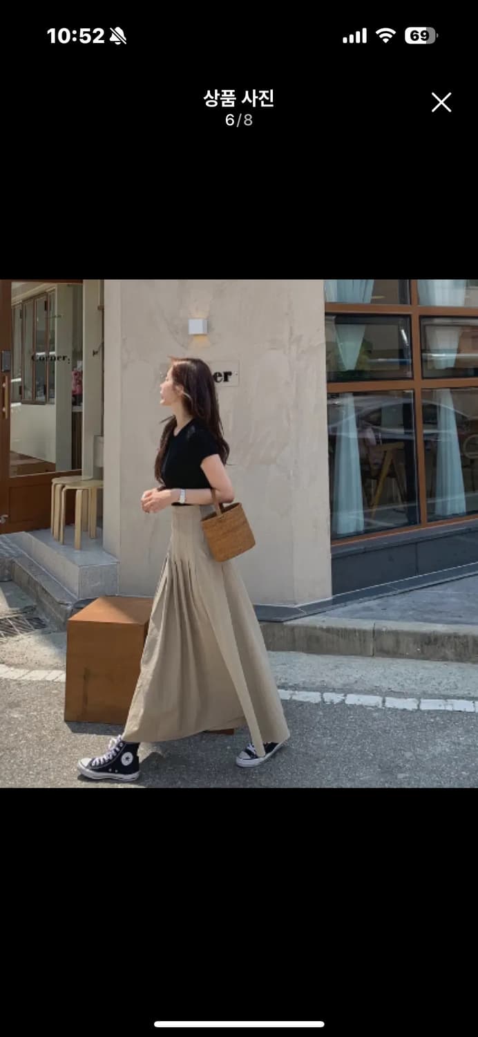 프로스트제이 비비 플레어 스커트 - 롱,S 상품이미지5