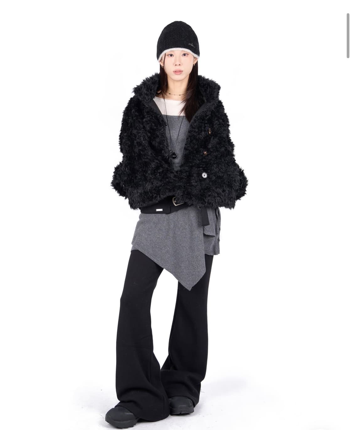 릿킴 퍼자켓 블랙 상품이미지1